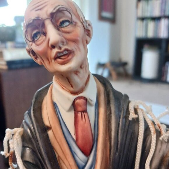 Capodimonte by Rory La Medea Hand Painted Lawyer Barrister with Boots and Gun - Picture 9 of 11